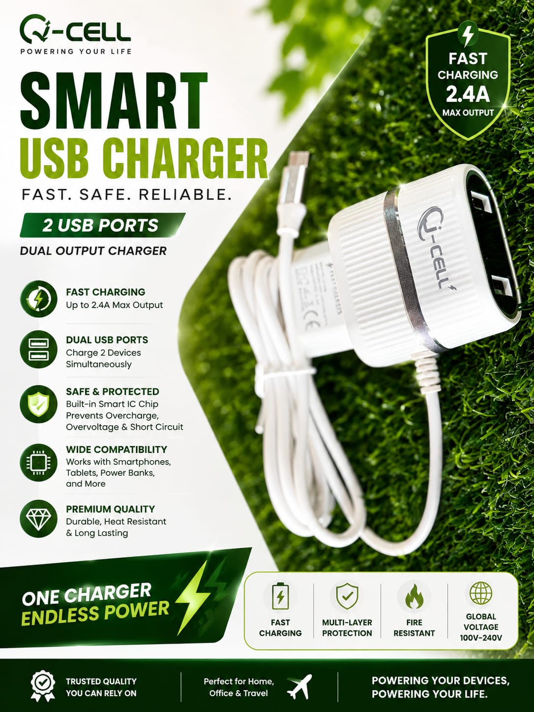J-CELL Smart USB Charger