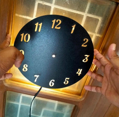 Heart & Butterfly Wall Clock Battery Operated