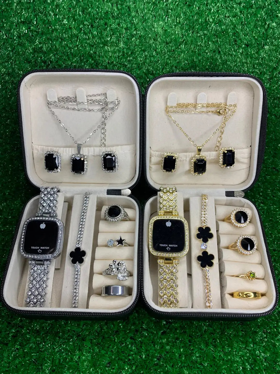 Pack of 8 Pieces Women's Trendy Gift Choice for Girls & Women Watch Set
