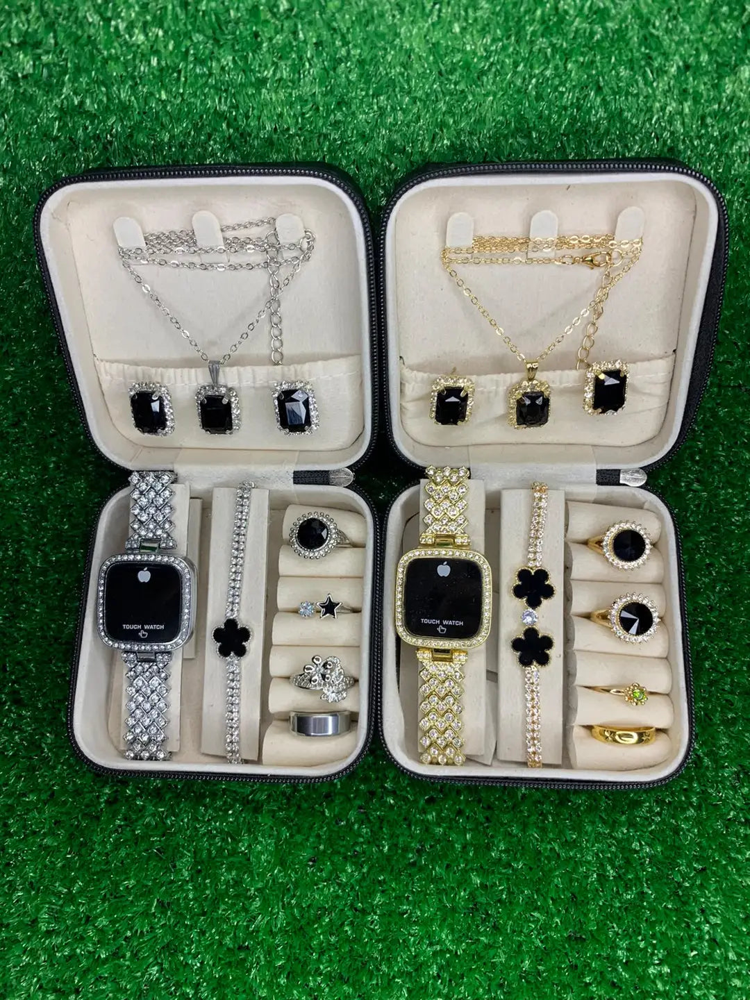 Pack of 8 Pieces Women's Trendy Gift Choice for Girls & Women Watch Set